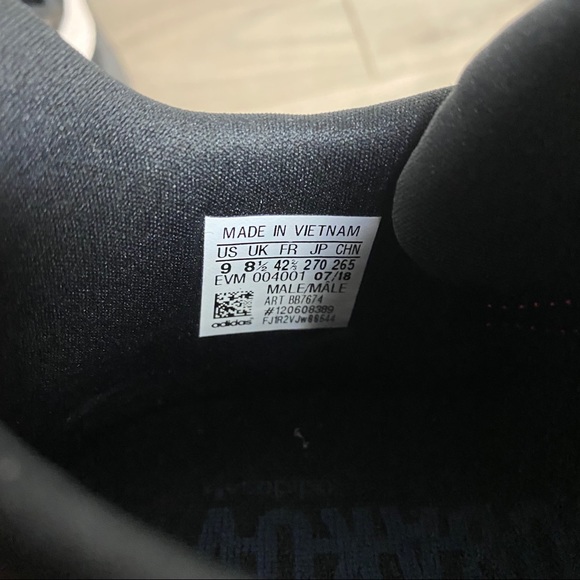 Adidas | Sobakov Core Black Chalk Coral Size 9 NWT - Picture 7 of 13